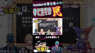 『#教えて先輩V』Youtuberは要注意！著作権侵害異議申し立ての罠！　#Shorts