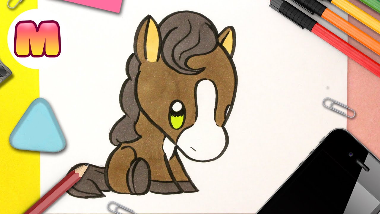 COMO DIBUJAR UN CABALLO KAWAII 👍 FACIL 👍 Paso A Paso - Como Dibujar ...