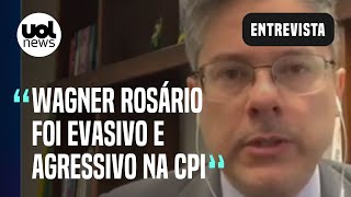 'Bolsonaristas radicais gostam de demonstração de valentia', diz senador sobre Wagner Rosário na CPI