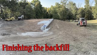 Finishing Backfilling The Shop Pad