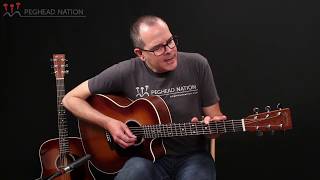 Martin GPCE Black Walnut Amberburst Demo from Peghead Nation