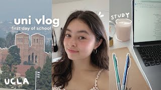 FIRST DAY OF UNIVERSITY VLOG 📓 junior year at ucla, grwm, new routine, classes, what i eat