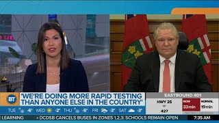 An Update on COVID-19 Pandemic Restrictions With Premier Doug Ford