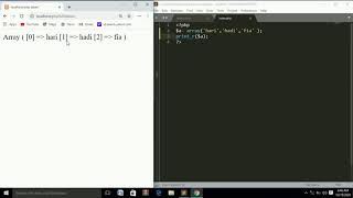 TUTORIAL PHP | Belajar PHP Dasar Untuk Pemula (ARRAY)