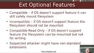 Pentester Academy Linux Forensics course Filesystem analysis part1 Ext filesystem basics