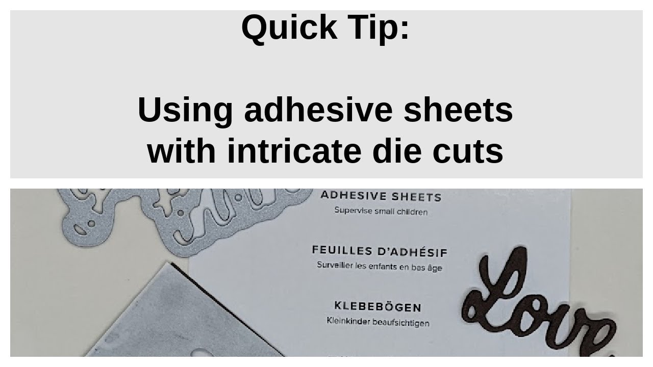 Adhesive Sheets Youtube