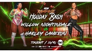 AEW RAMPAGE - Willow Nightingale vs Harley Cameron (Kris Statlander saves Willow)