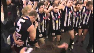 Collingwood Players Sing Theme Song Grand Final 2010