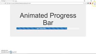 Animated Upload Progress Bar - Bootstrap