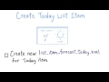 Building Today's List Item - Developing Android Apps
