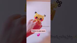 Pikachu DIY Ring with Perler beads #hamabeads #pikachu #arte