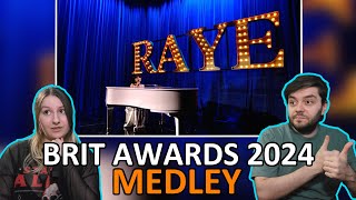 RAYE - BRIT Awards 2024 Medley Reaction | She's Crazy Talented!