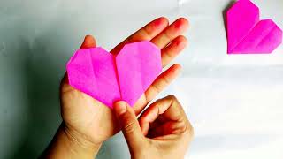 Easiest Origami Heart 💓 Making | How to make Origami Heart | Valentine's day Heart Making 💓|
