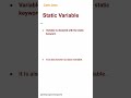 Static Variable (18) #corejava