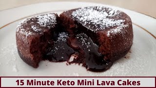 Simple 15 Minute Keto Mini Lava Cakes (Nut Free And Gluten Free)