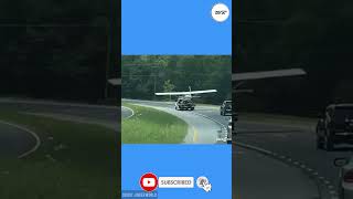 Plane landed in a middle of a highway #amazing #usa #shorts #business #insider#plane #landing #pilot