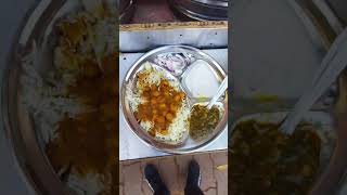 Chole bhature Sabji Chawal #Shorts Indian street food
