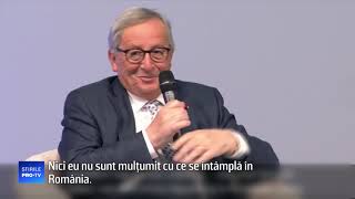 Juncker către Iohannis: ”Nu sunt mulțumit de ce se întâmplă în România”. Răspunsul președintelui