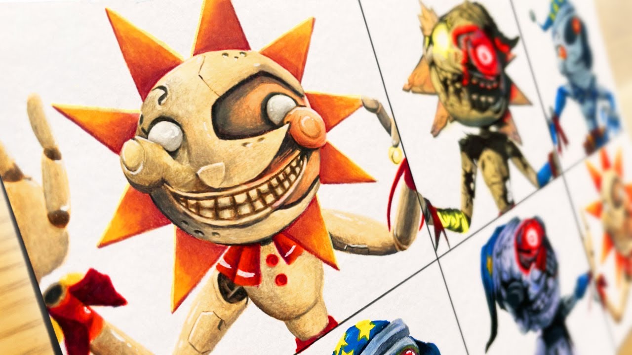 Eclipse Coloring Page Fnaf 2025