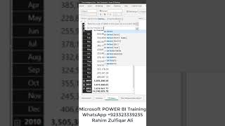 Running Total or Rolling YTD Balance via DAX in POWER BI #shorts