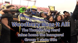 Woodbury 31 Mountain Lakes 7 | Football | Group 1 State Final | Woodbury wins inaugural state title!