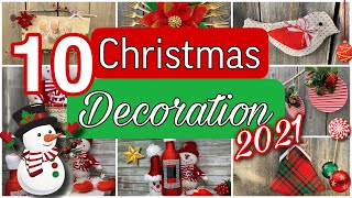 10 DIY christmas decorations 2021🎄IDEAS LINDAS Y PRACTICAS PARA ESTA NAVIDAD/ADORNOS NAVIDEÑOS