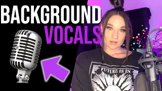 3 Tips for better Background Vocals