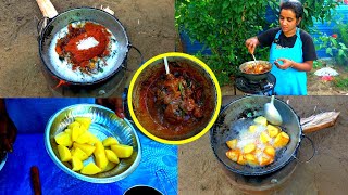 யாழ்ப்பாணத்து முறைப்படி உருளைக்கிழங்கு பிறட்டல் கறி 🤗 | Jaffna village cooking @skvlog4735