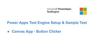 Power Apps Test Engine - Sample: Button Clicker in Canvas App