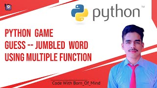 Python Jumbled Word Game using multiple functions | ✔️ Easy approach | #python_game
