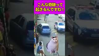 歩道を走る車! パトカー回避の瞬間が話題に！#dashcam #事故映像 #パトカー #危険運転 #日本 #caraccident #viral #shorts