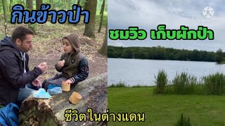 #ชีวิตในต่างแดน# เดินออกกำลังกาย หาผักป่า