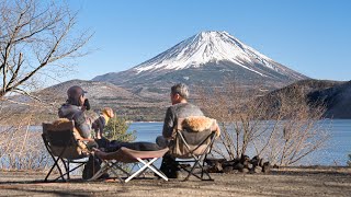 Cozy camping with my wife and dog | Camping in Japan with a view of Mt. Fuji | ASMR