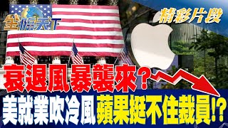 衰退風暴襲來？ 美就業吹冷風 蘋果挺不住裁員！？| 金臨天下20230406  @tvbsmoney