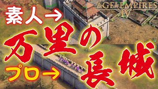 Age of Empires 4 真の万里の長城を築く猛者現る! 中国 3vs3 AoE4 エイジオブエンパイア4 IV