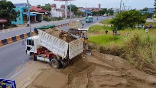 Good Solution Technique....!  Start The Project Komat'su D31P Sending Sand to fill-in to under water