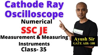 Cathode Ray Oscilloscope Numerical in Hindi, Measuring and Measurement Instruments SSC JE- 35