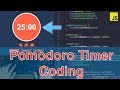 ASMR Programming - Pomodoro Timer with Settings using JavaScript - No Talking