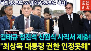 [🔴LIVE] 김태규 정진석 일괄사의! 대통령 인정 못한다!