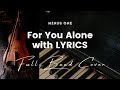 For You Alone by Don Harris - Key of A  - Karaoke - Minus One with LYRICS - Full Band Cover