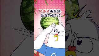 【小魔】拍西瓜辨生熟，真的假的？#shorts