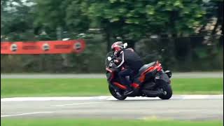 Kymco DT X360 Lean Angle Cornering