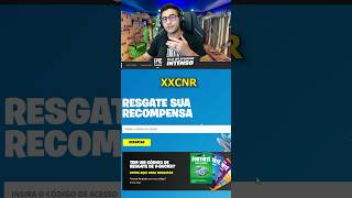 COMO RESGATAR CODIGO DE SKINS NO FORTNITE #shorts