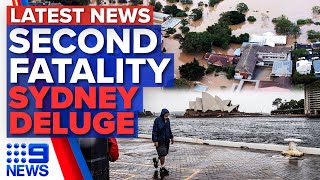 Second flood fatality in Lismore, 200mm rain bomb heads for Sydney | 9 News Australia