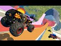 Slant of Death Jumps and Crashes #3 - BeamNG Drive | Griff's Garage