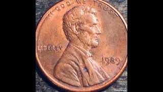 1989 Lincoln penny mint error that sold for big money rare.