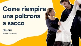 Come riempire una poltrona a sacco - divani (divani e amorini)