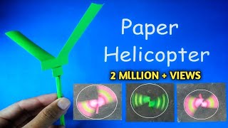 Paper Helicopter | How to Make Flying Paper Helicopter