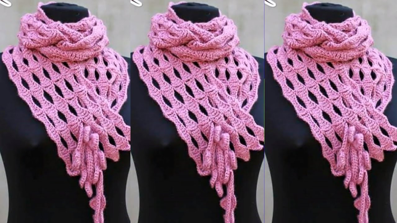 BUFANDAS TEJIDAS A CROCHET - YouTube