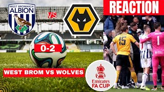 West Brom vs Wolves 0-2 Live Stream FA Cup Football Match Today Score Commentary Highlights 2024 FC
